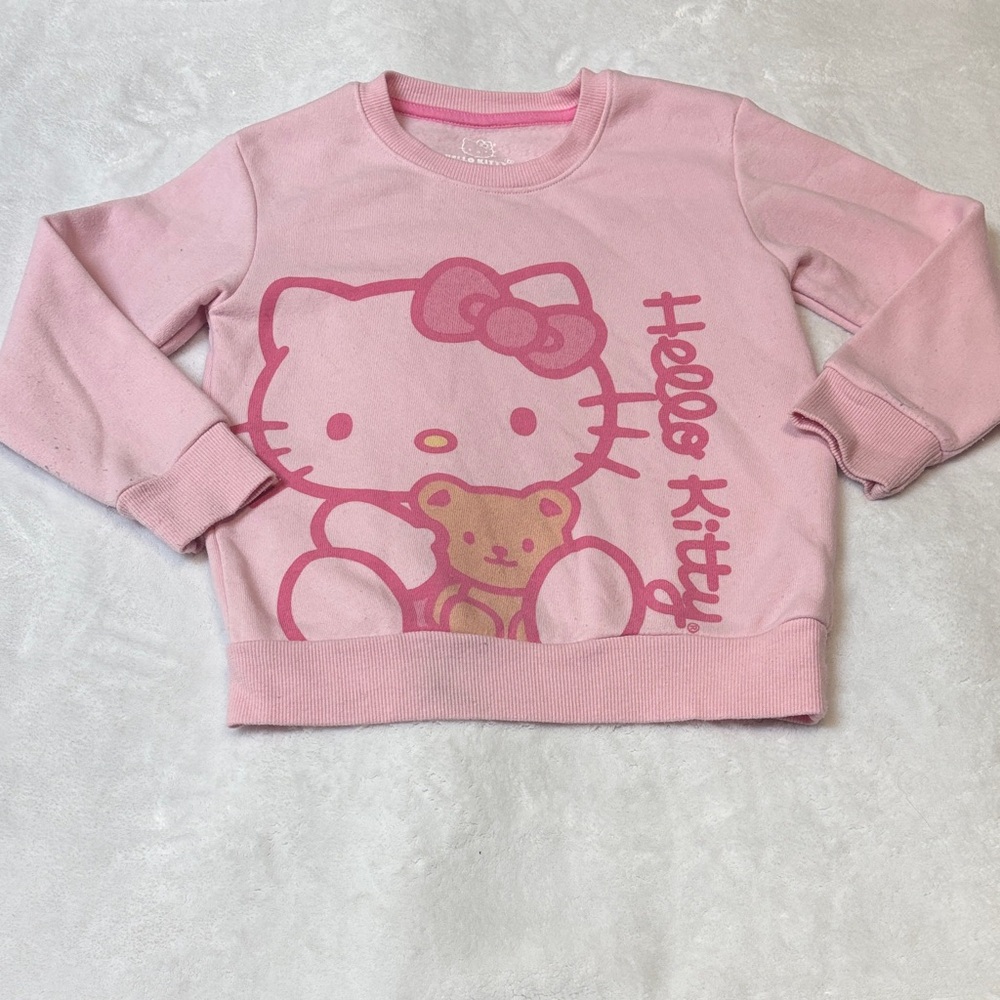 Hello Kitty Light Pink Graphic Pullover Sweatshirt